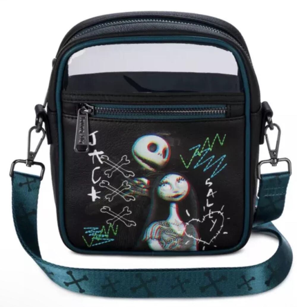 Disney parks Jack Skellington and Sally Loungefly Crossbody Bag nwt
